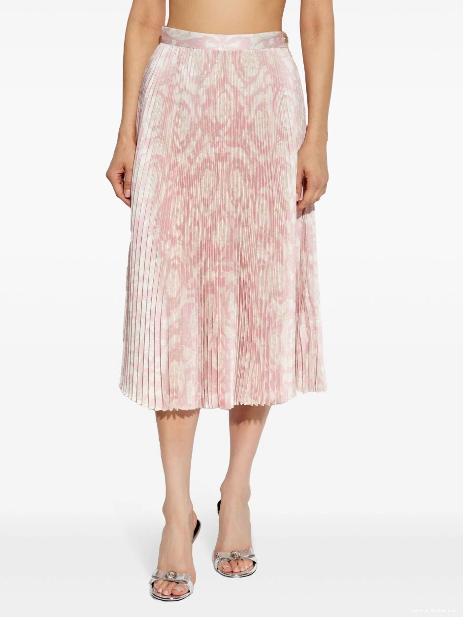 Affordable Versace midi Women skirt pleated Barocco-print 0703